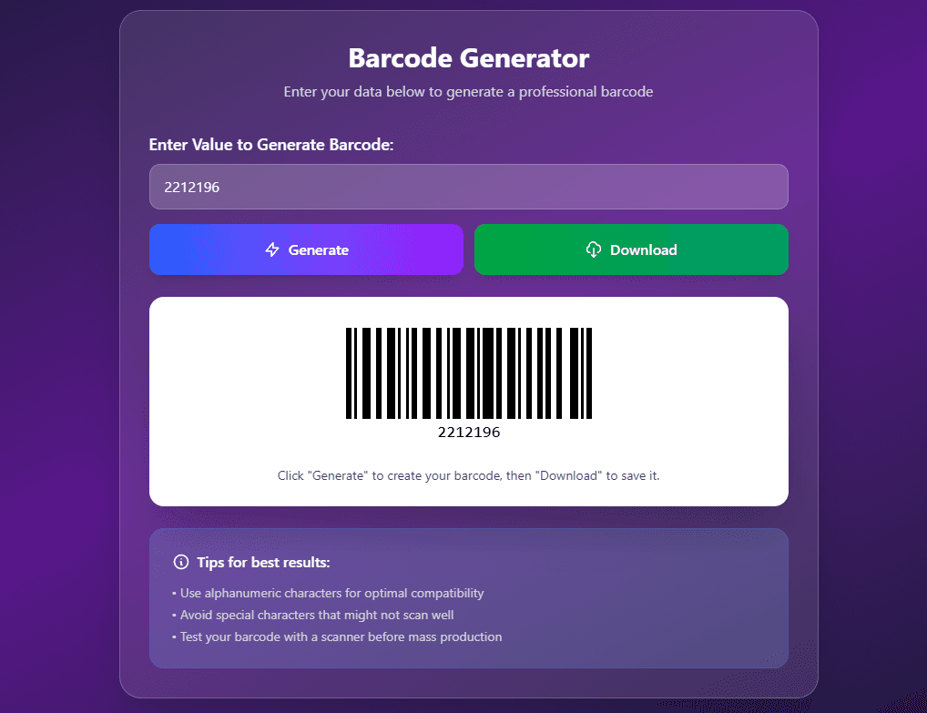 Stripo - QR & Barcode Generator Screenshot 3