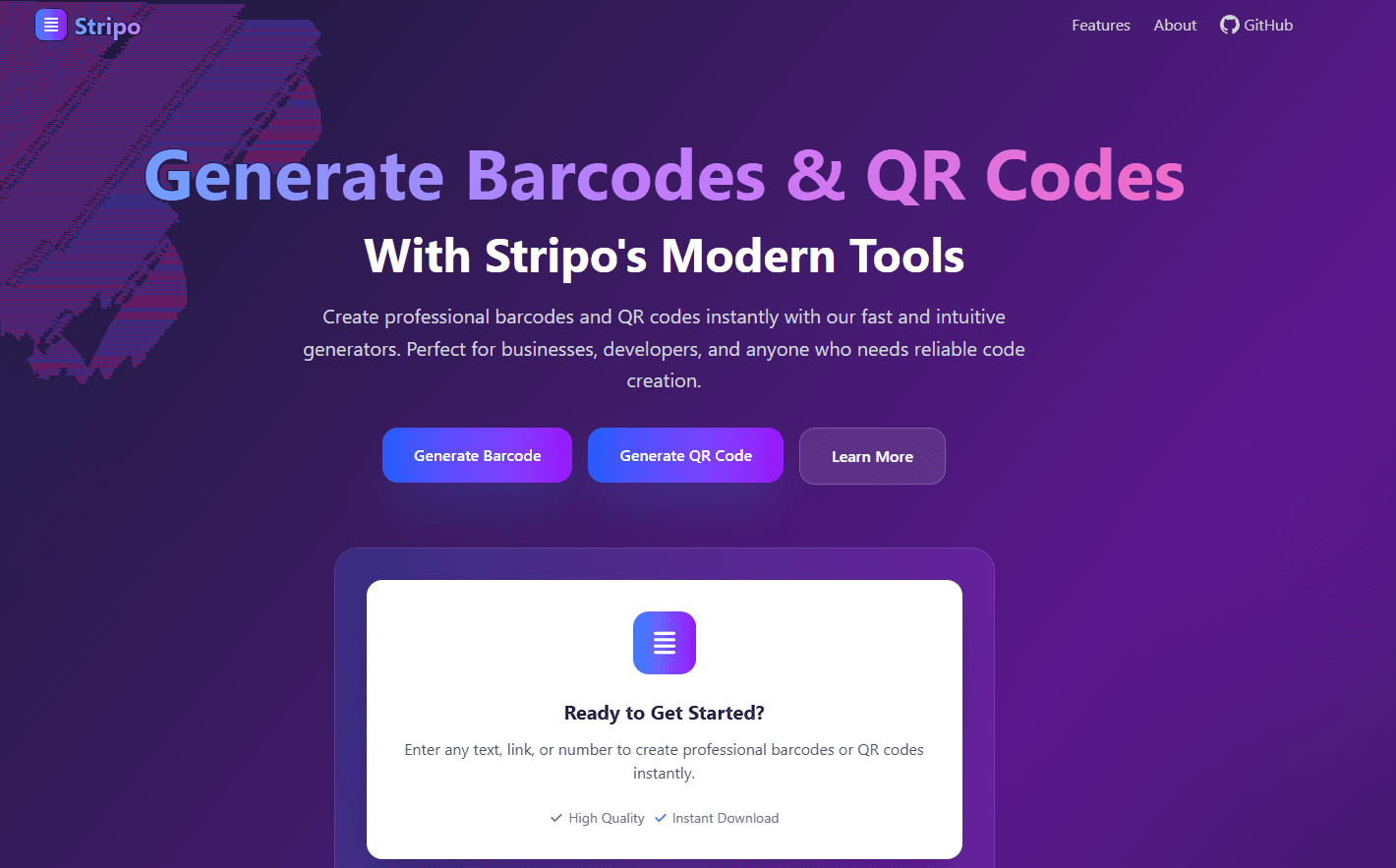 Stripo - QR & Barcode Generator